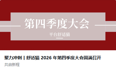 聚力冲刺丨舒适猫 2026 年第四季度大会圆满召开